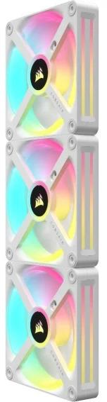 Image du produit Corsair Ventilateur iCUE LINK QX120 RGB 120 mm PWM (blanc, kit de démarrage) (120 mm, 3 x)