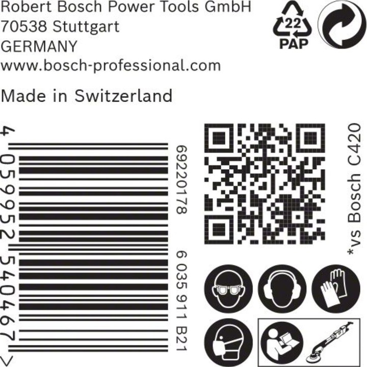 Produktbild Bosch Professional Zubehör EXPERT M480 Schleifnetz für Trockenbauschleifer, 225 mm, G 100, 25-tlg. (100)