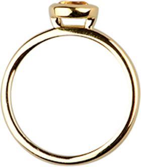 Produktbild Natsumi Schmuck Ring Silber 925 vergoldet Citrin (58, 925 Silber)