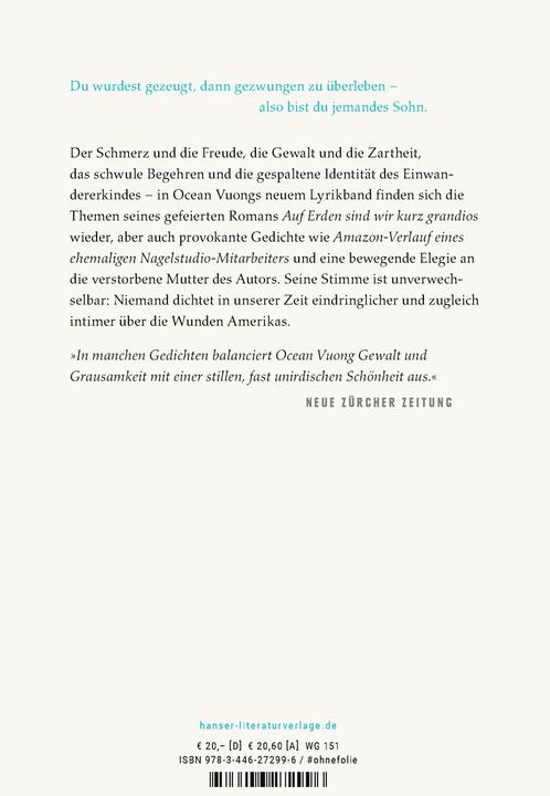 Produktbild Zeit ist eine Mutter (Deutsch, Ocean Vuong, 2022)