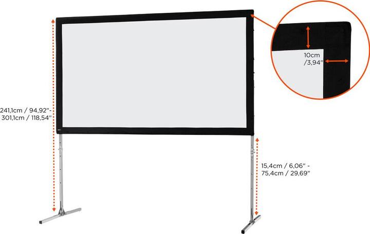 Immagine prodotto Celexon Telaio pieghevole Mobil Expert, anteriore (144.09", 16:9)