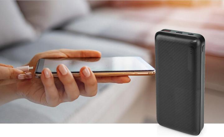 Produktbild Nedis Powerbank | 20000 mAh | 2x 3.0 A | Anzahl der Ausgänge: 2 | Ausgangsanschluss: 1x USB-A / 1x U (20000 mAh, 18 W, 18 Wh)