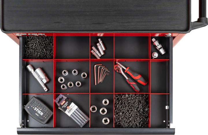 Actual product image Stier Drawer partition set for workshop trolley (9 x)
