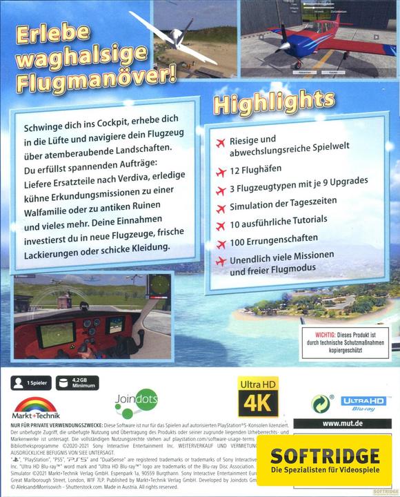 Immagine prodotto Simulatore di volo sulla costa (PS5, DE)