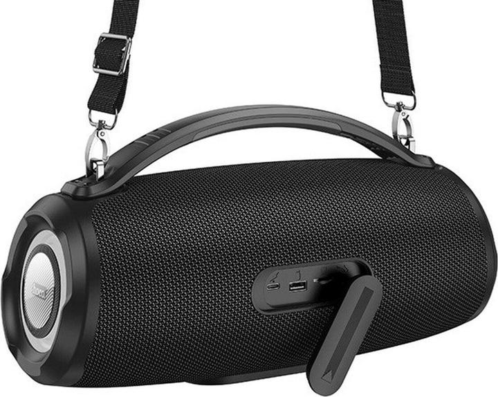 Actual product image Hoco Bluetooth speakers wireless speaker bluetooth HA4 black (4 h, USB power delivery, Battery operated)