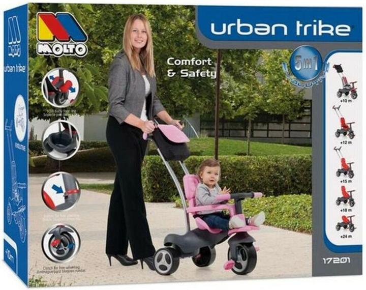 Actual product image Molto Tricycle Urban Trike MoltÃ³ 17201 98 cm Pink (98 cm)