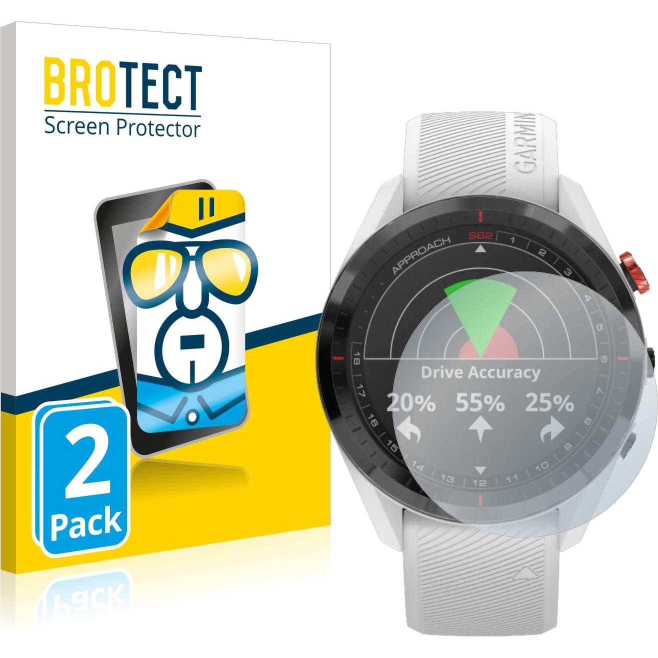 BROTECT Schutzfolie Displayschutz Klar, Smartwatch Schutzfolie, Transparent