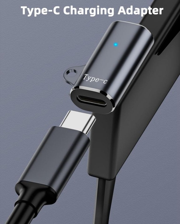 Actual product image PowerGuard USB-C to Shokz headphone magnetic charge adapter (USB)