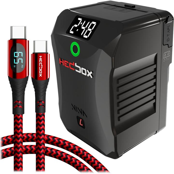 Image du produit Hedbox Cine V Lock Mount ( High Dur Aluminium )14.8V / 150Wh / 10050mAh15A / 250W Max LoadUSB-A Output 5V (Batterie de l'appareil photo)