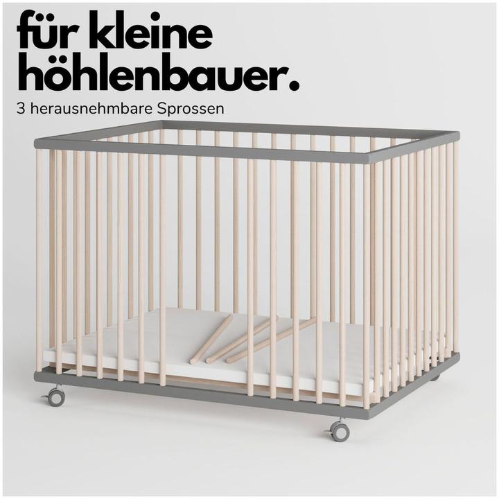 Image du produit Sämann Parc Premium avec barreaux amovibles (75 cm, 100 cm, Hêtre)