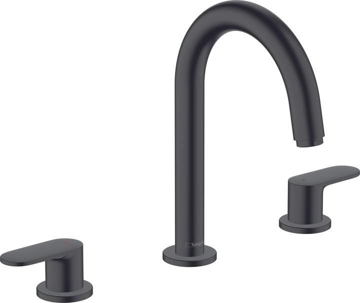 hansgrohe HG Miscelatore per lavabo a 3 fori VERNIS Blend con scarico a scomparsa. 1 1/4inch nero opaco