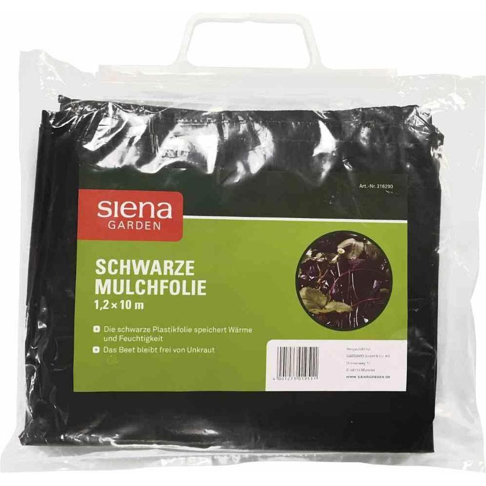 Siena Garden, Pflanzen Winterschutz + Gartenvlies, Mulchfolie 1,2x10m schwarz