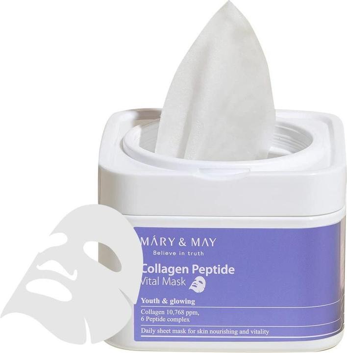 Actual product image Mary&May Collagen Peptide Vital Mask (400 ml)
