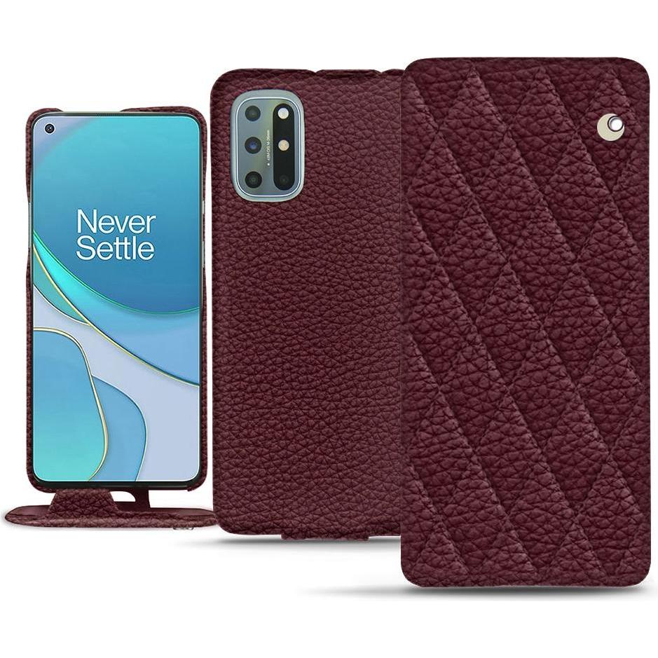 Noreve Lederschutzhülle vertikal (OnePlus 8T), Smartphone Hülle, Violett