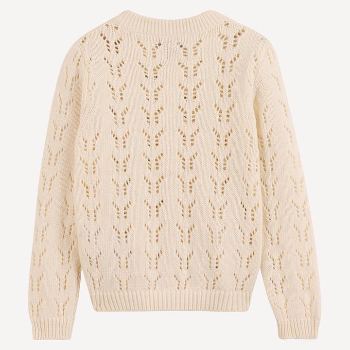 Actual product image La Redoute Collections Geknöpfte Weste aus feiner Lochstrickware (110)