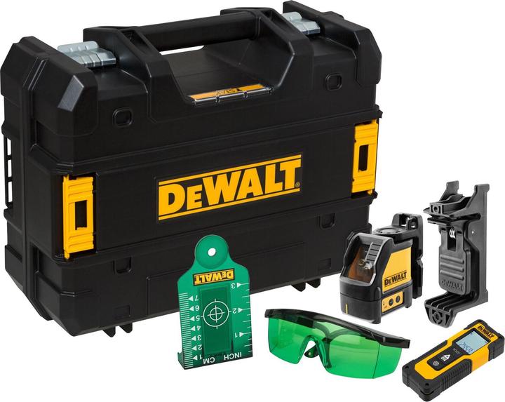 Actual product image DeWalt Line laser DW088CG and rangefinder DW099