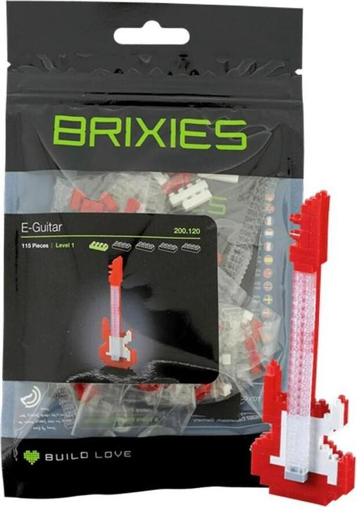 Actual product image Brixies E-Guitar red