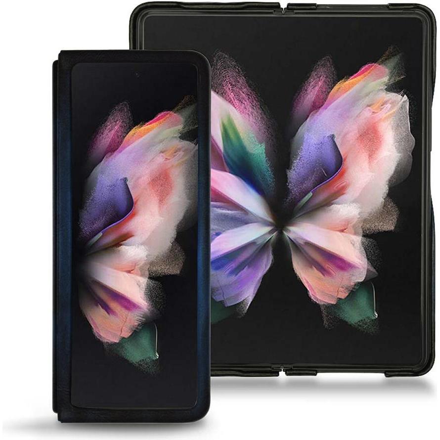Noreve Lederschutzhülle (Samsung Galaxy Z Fold3), Smartphone Hülle, Blau