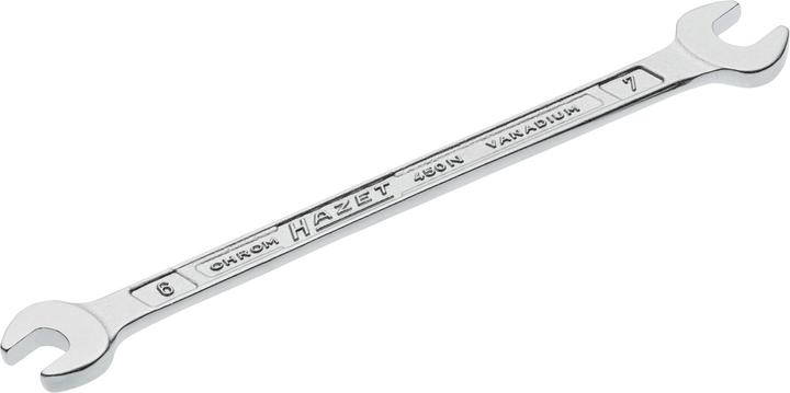 Produktbild HAZET Doppel-Maulschlüssel 450N-6X7 ∙ Aussen Sechskant Profil ∙ 6 x 7 mm