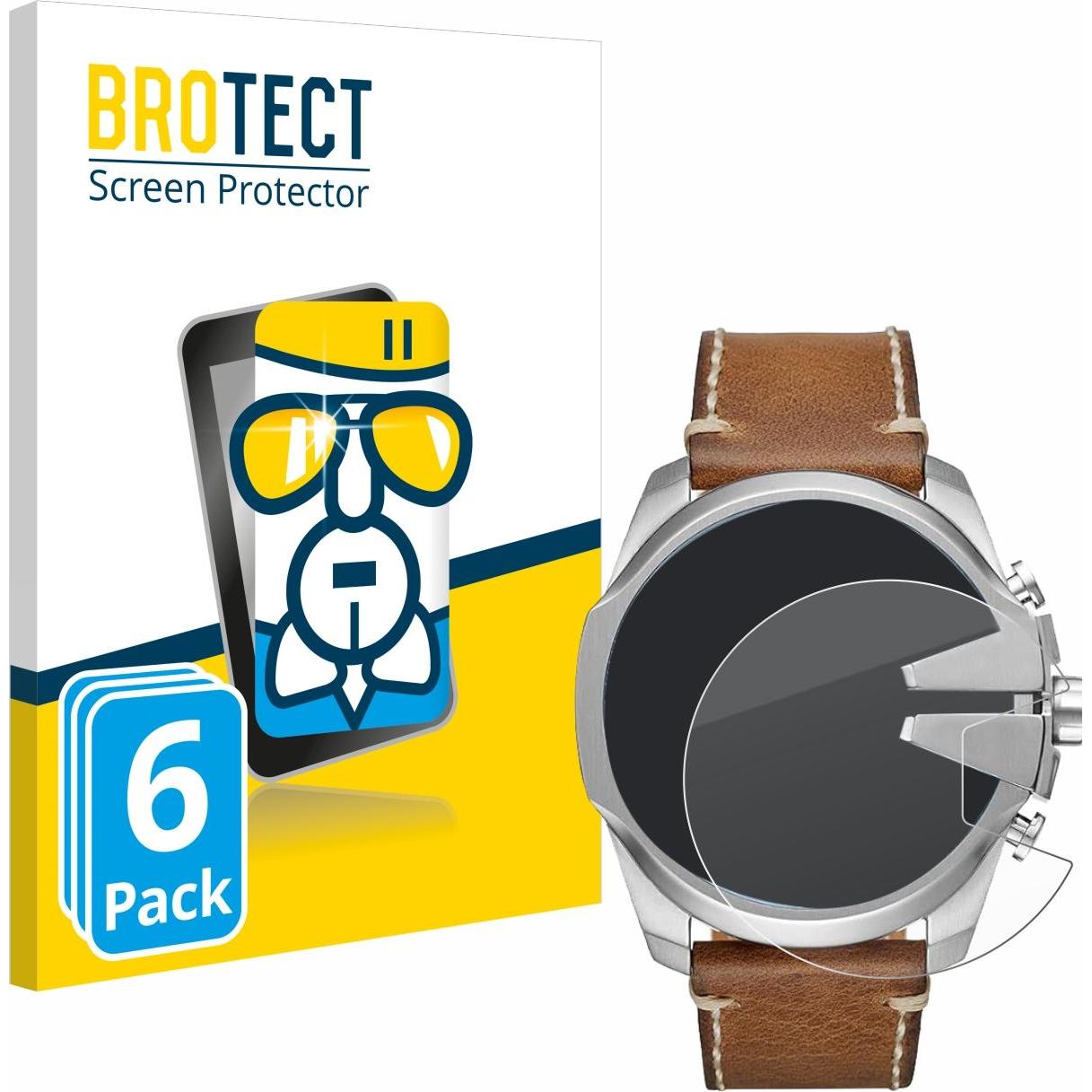 BROTECT AirGlass Panzerglasfolie, Smartwatch Schutzfolie, Transparent