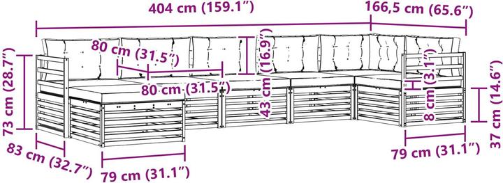 Produktbild vidaXL Outdoor-Sofa