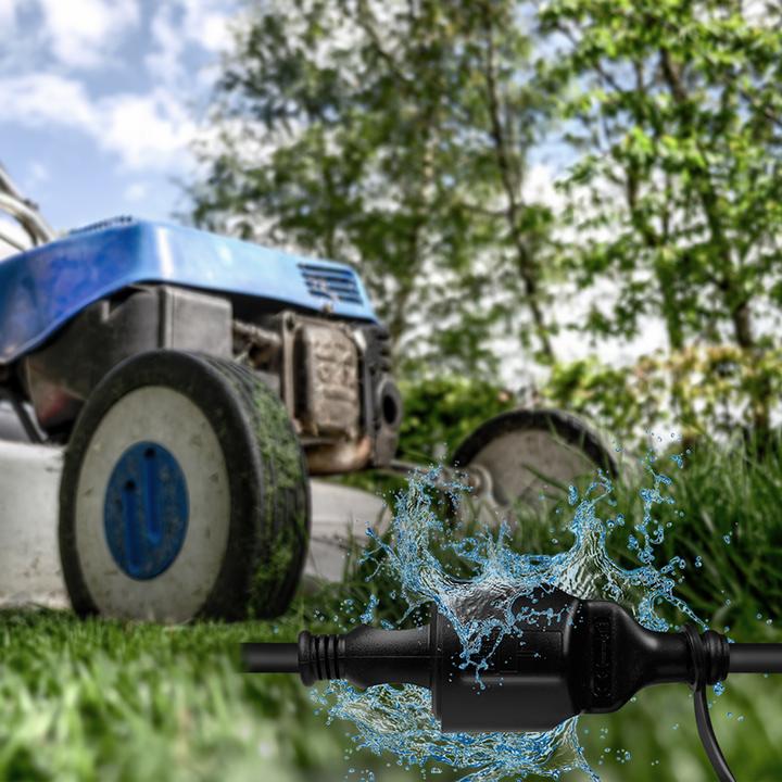 Produktbild LogiLink Netzkabelverlängerung-Set, CEE7/7 zu CEE 7/3 + Schutzbox, 3 m (CEE 7/3, 3 m)