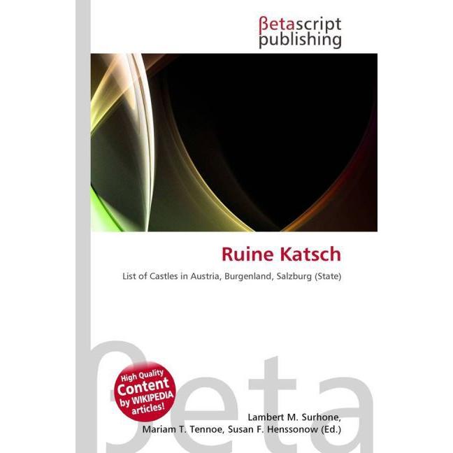Ruine Katsch, Fachbücher
