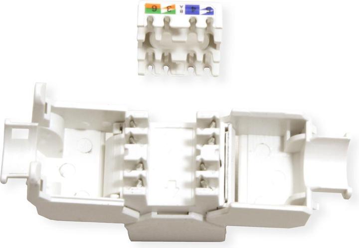 Actual product image Value Cat.6A Keystone, RJ-45, unshielded, tool-free, white (U/UTP, CAT6a)