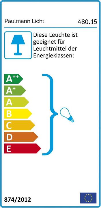 Energielabel Pauleen Crystal Glow tafellamp (E14)