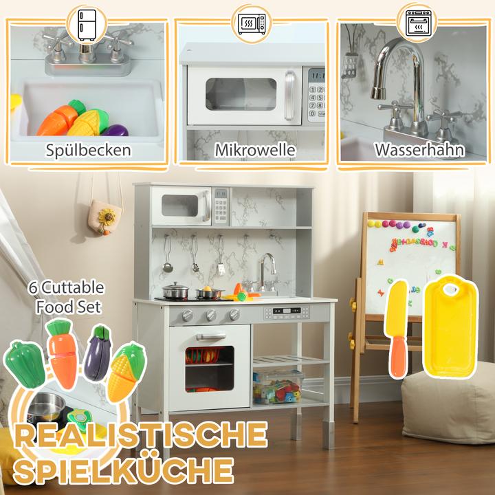 Produktbild Aiyaplay Kinderküche MDF Weiss