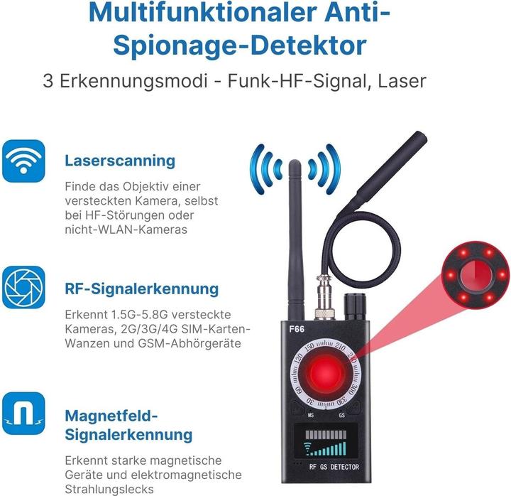 Immagine prodotto Hermex K18 Anti-Überwachungs-Detektor