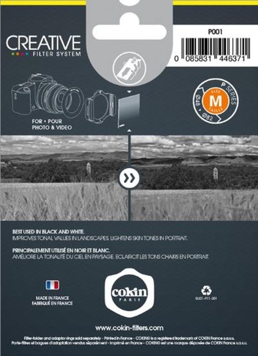 Produktbild Cokin X001 Gelbfilter (96 mm, Farbfilter, 84 mm)