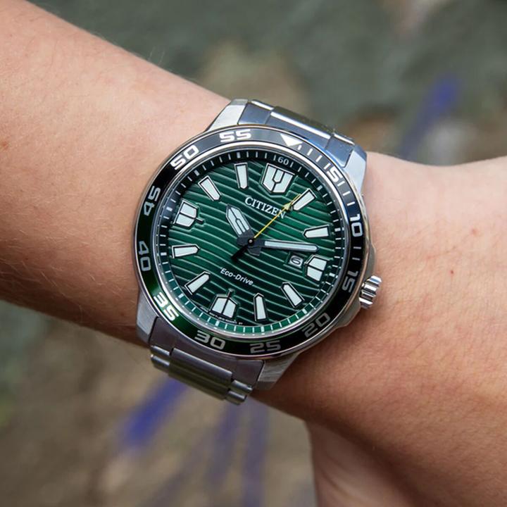 Produktbild Citizen Orologio in Acciaio Inossidabile Quadrante Verde Eco-Drive (45 mm)