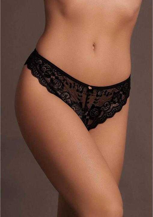 Le Désir Claire - Elastic Lace Brief with Golden Details - One Size (One size)