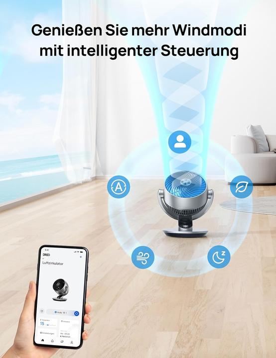 Actual product image Dreo Leiser Smart Tischventilator (28 dB)