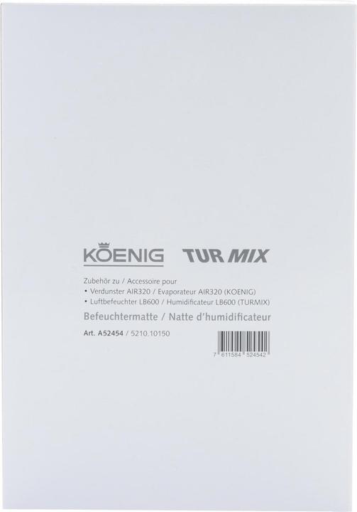 Produktbild Turmix Befeuchtermatte (1x)