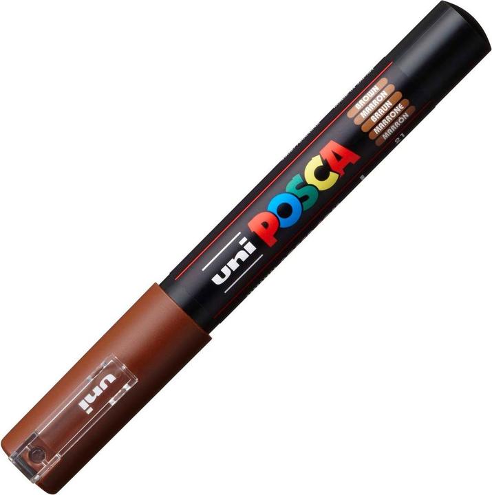 Actual product image Posca Marker PC-1M round tip (Brown, 0.70 mm, 1 x)