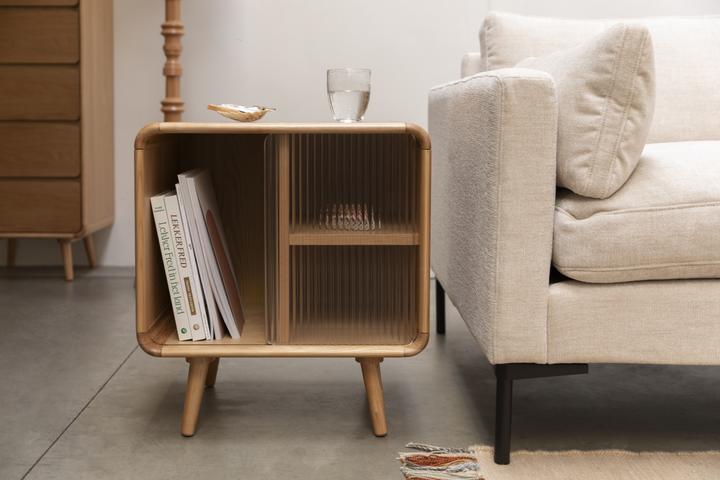 Image du produit Zuiver Side Table / Bed Stand Rise Natural (50 x 40 x 55 cm)