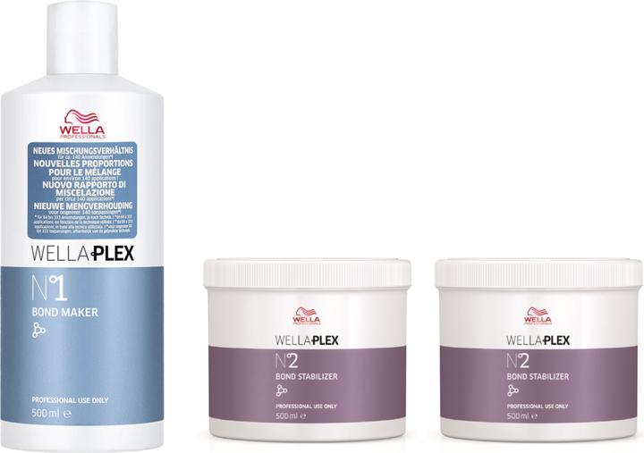 Image du produit Wella Wellaplex Salon Kit No. 1&2 3 x 500 ml (Kit de soins capillaires)