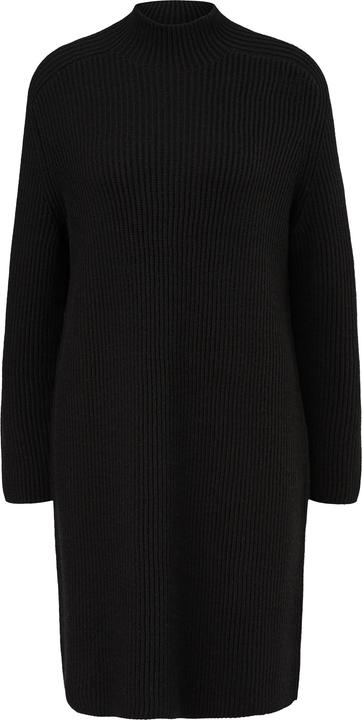Image du produit Comma Kleid Geripptes Strickkleid aus Wollmix (38)