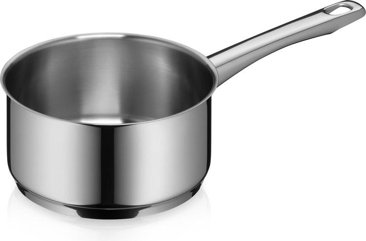 Actual product image WMF Stielkasserolle Topf 16cm Stieltopf 1,5l Schnaupe Induktion Edelstahl (16 cm, Pot, Stainless steel)