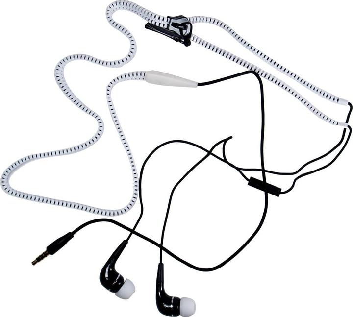 Image du produit fontastic Écouteurs intra-auriculaires 3 5 mm blancs Câble Zip-R avec gaine textile