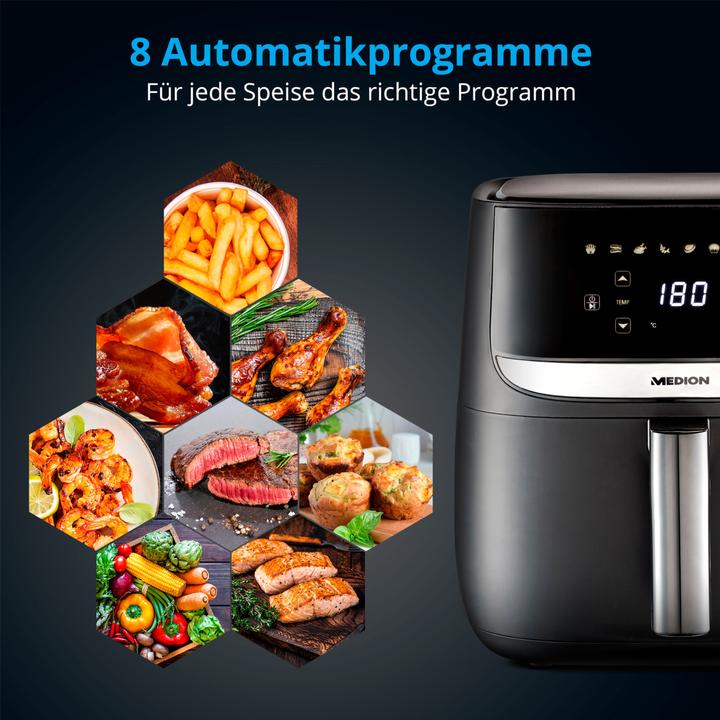 Actual product image Medion Hot Air Deep Fryer MD 10532, 1 kg, Black