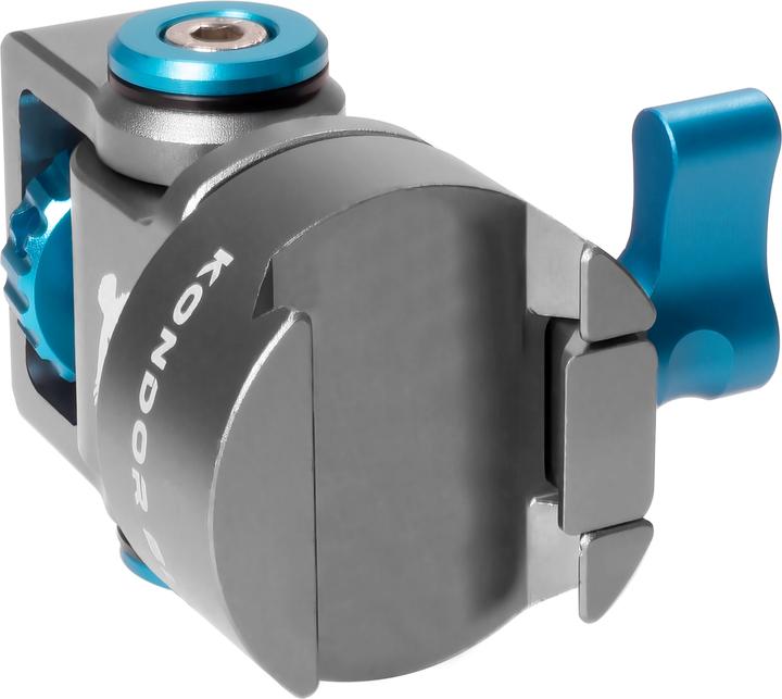Immagine prodotto Kondor Supporto per monitor blu girevole e inclinabile con pin ARRI Pan/Tilt Nato Clamp Ve