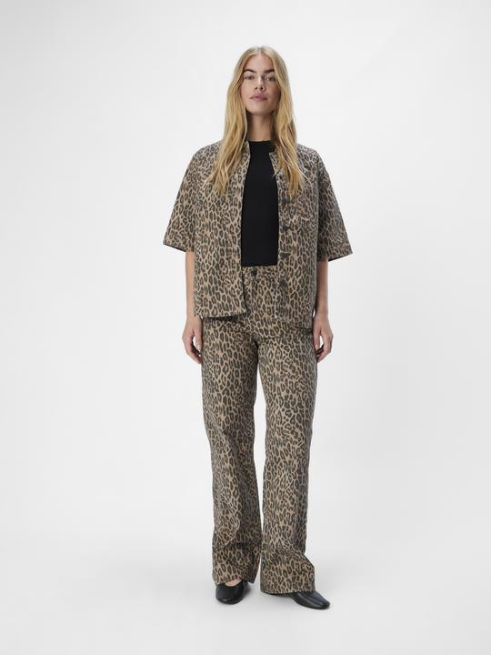 Actual product image Object Leoprint Jeans mit weitem Bein (M)