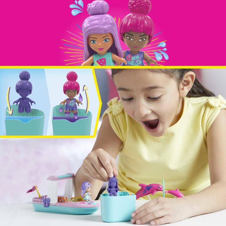 Immagine prodotto Mattel Mega Construx Barbie - Set di costruzioni apribili a colori per l'avventura dei delfini