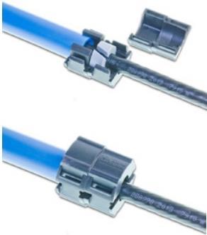 Produktbild Lightwin Teilbare Verschlusskappe mit Einzelzugabdichtung für 16mm Einzelrohr, schwarz FTTx (Netzwerk Zubehör)