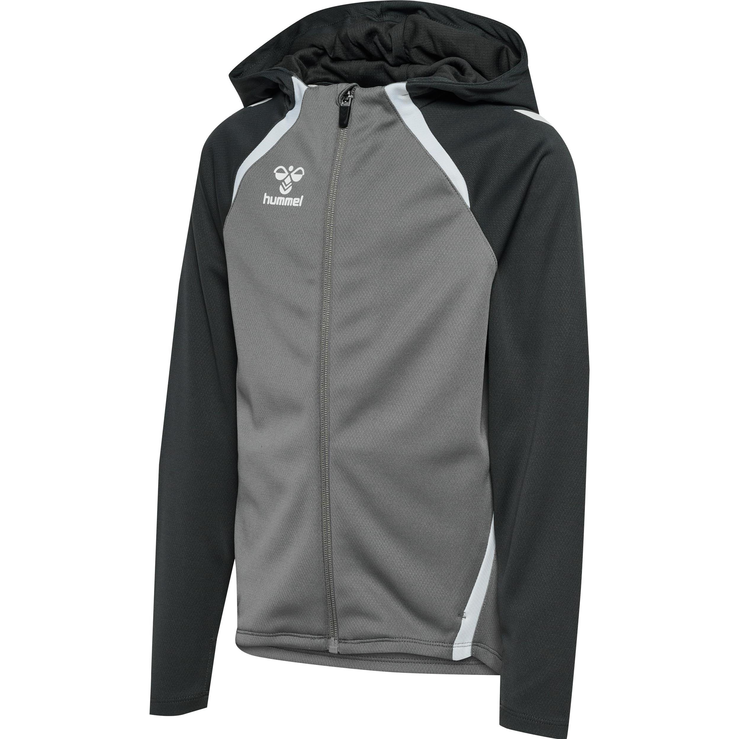 hummel, Jungen, Pullover, hmlLEAD 2.0 ZIP HOODIE KIDS, Grau, (152)
