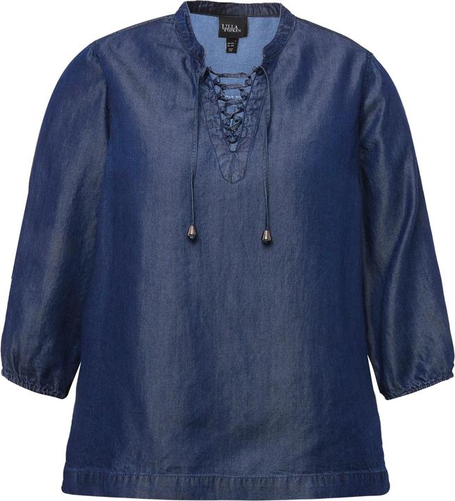 Produktbild Ulla Popken Lyocell-Tunika, Jeansoptik, Tunika-Ausschnitt, 3/4-Arm (46, 48)