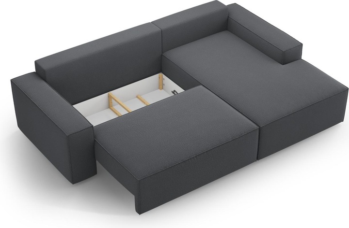 Actual product image Micadoni Right Corner Sofa With Bed Function And Box, "Jodie", 3 Seats, 246x151x86 Made in Europe (Corner sofa)